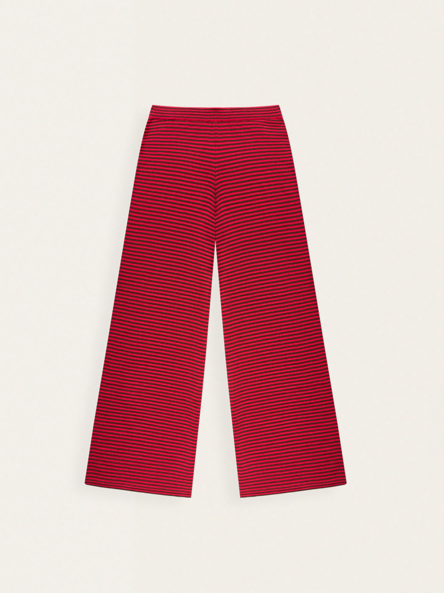 Szerokie spodnie 'Everyday' Adult Raspberry Stripe