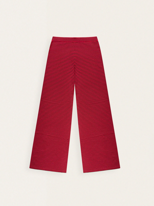 Szerokie spodnie 'Everyday' Adult Raspberry Stripe