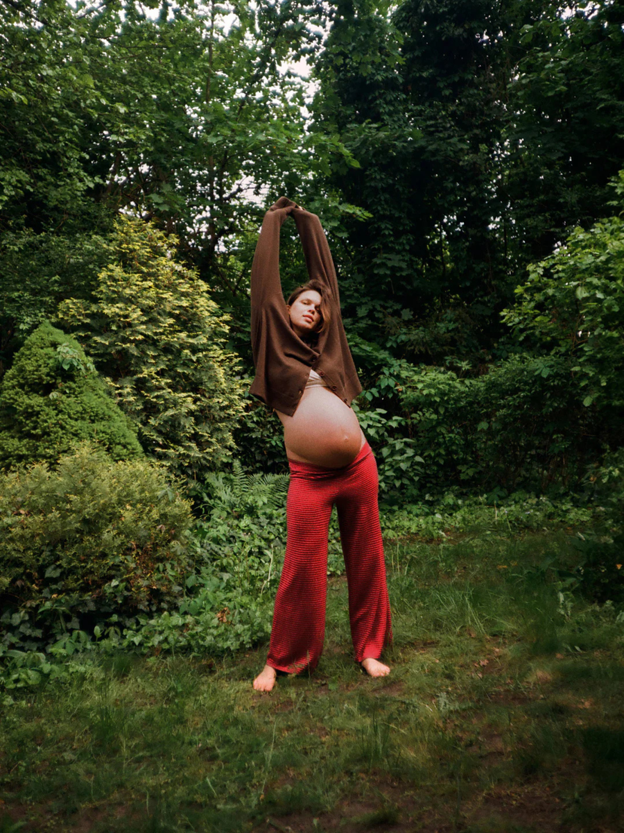 Szerokie spodnie 'Everyday' Adult Raspberry Stripe