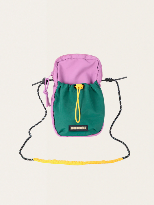 Small Color Block Pink Bag