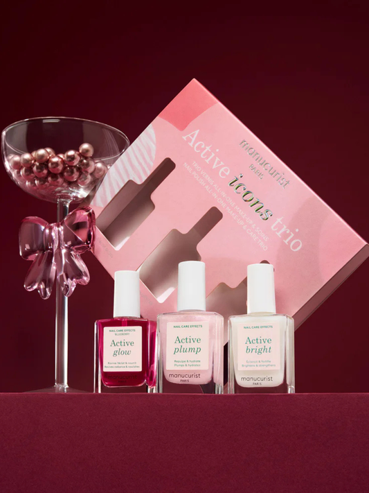 Zestaw odżywczych lakierów do paznokci Active Glow™ Icons Trio