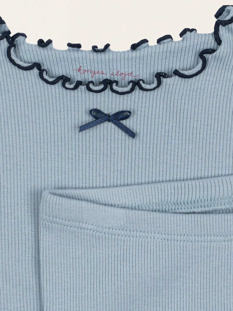 Zestaw z prążkowanej bawełny Rivi