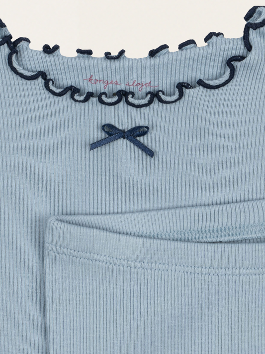 Zestaw z prążkowanej bawełny Rivi