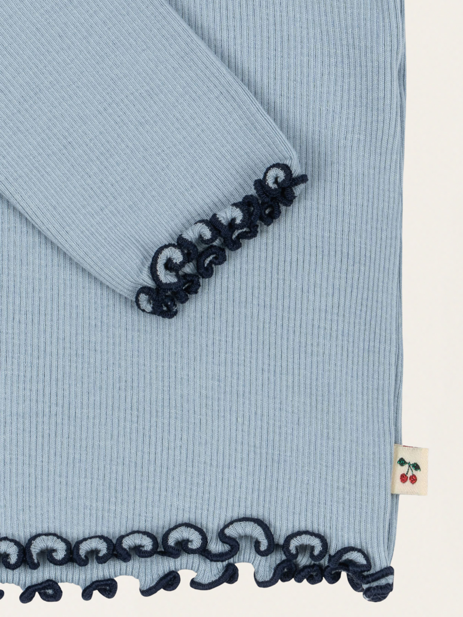 Zestaw z prążkowanej bawełny Rivi