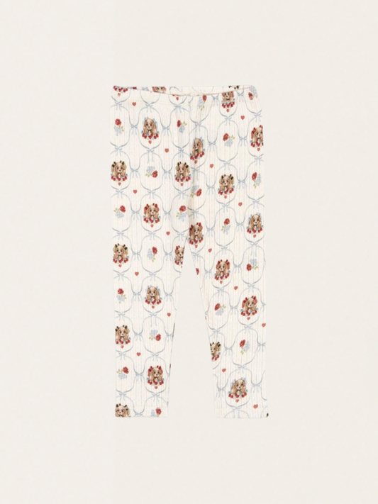 Bawełniane legginsy GOTS Minnie Pants Puppy