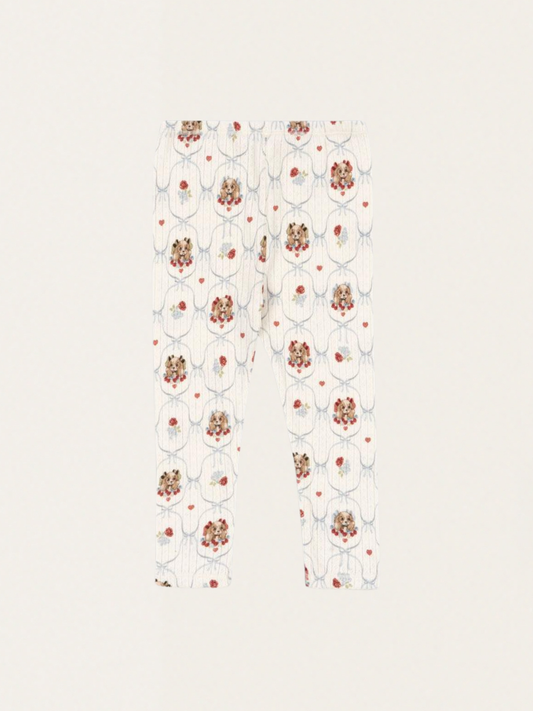 Bawełniane legginsy GOTS Minnie Pants Puppy