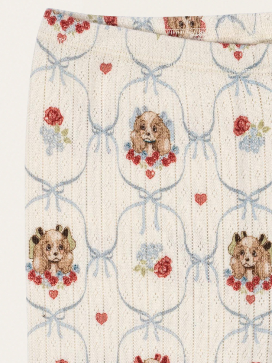 Bawełniane legginsy GOTS Minnie Pants Puppy