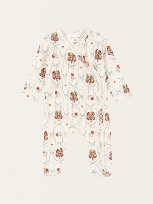 Bawełniane śpioszki GOTS Minnie Newborn Puppy