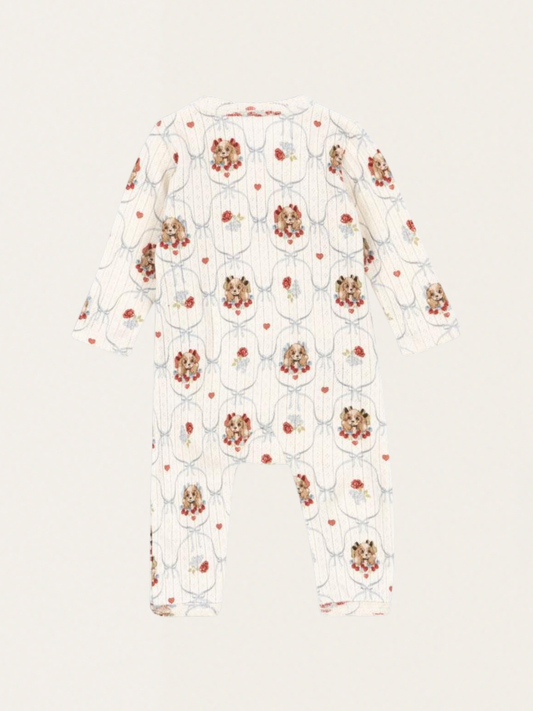 Bawełniane śpioszki GOTS Minnie Newborn Puppy