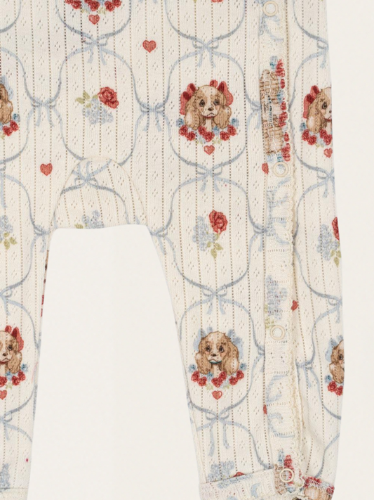 Bawełniane śpioszki GOTS Minnie Newborn Puppy