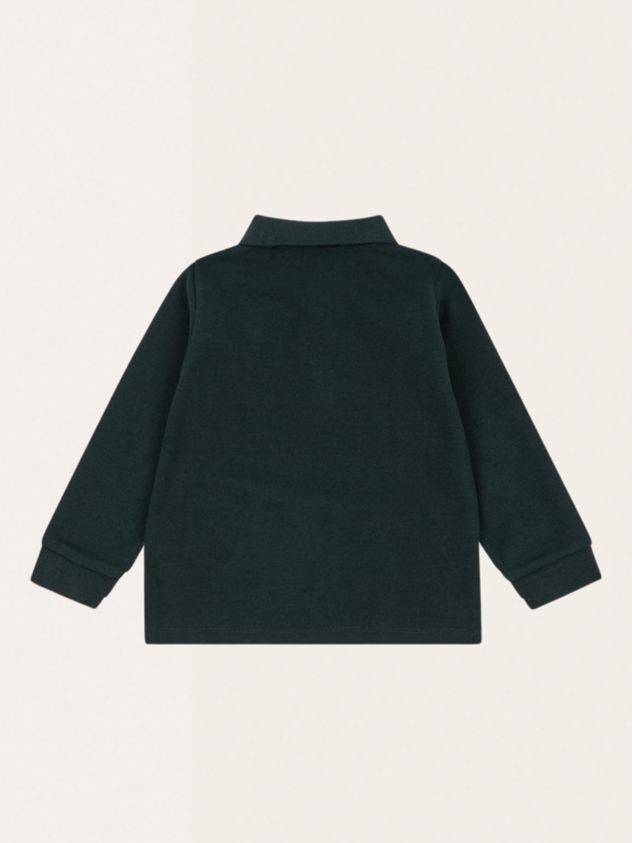 Bawełniana koszulka polo z długim rękawem Florian Pine Grove