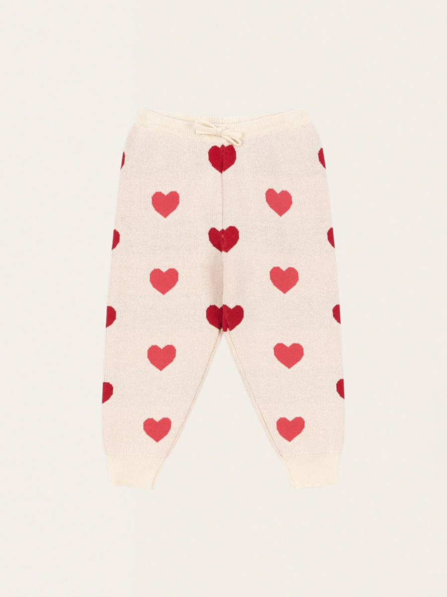 Dzianinowe spodnie Lapis Coeur Colore Duo Pink