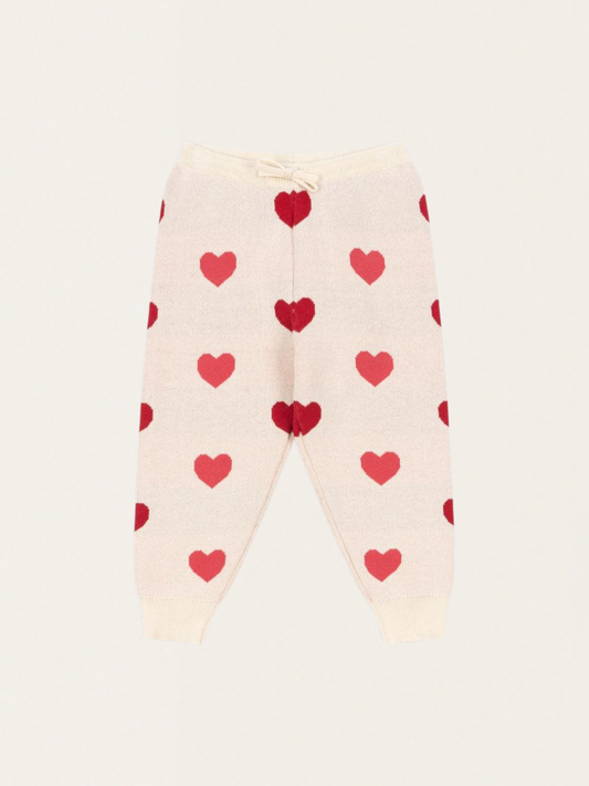 Dzianinowe spodnie Lapis Coeur Colore Duo Pink