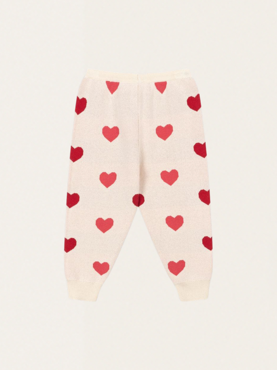 Dzianinowe spodnie Lapis Coeur Colore Duo Pink