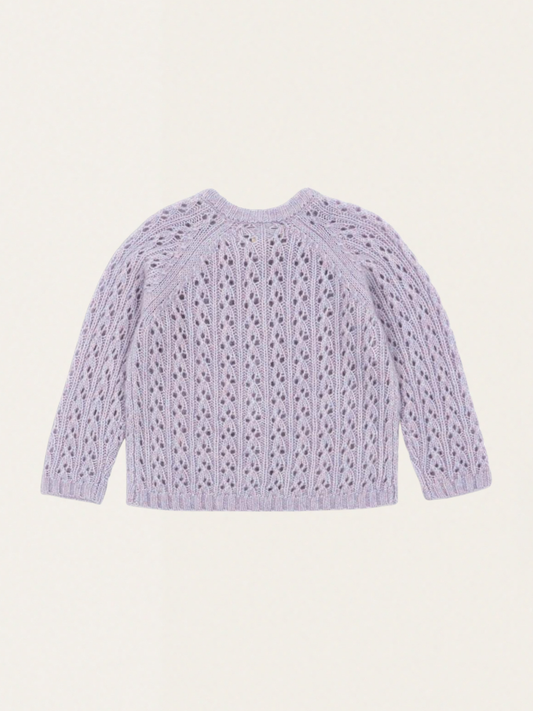 Kardigan z wełną Isa Lavender Mist