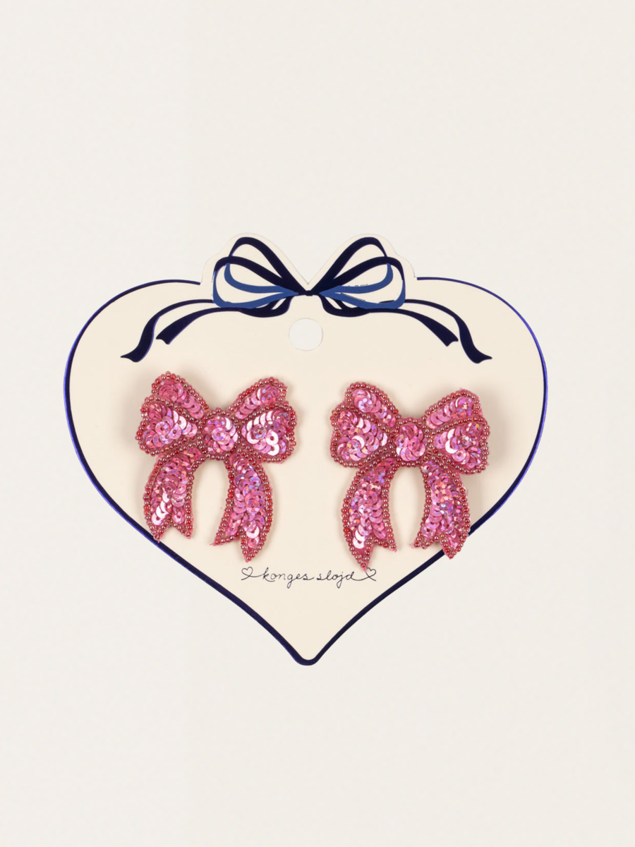 Spinki do włosów Sequin Bow 2 szt. Rapture Rose