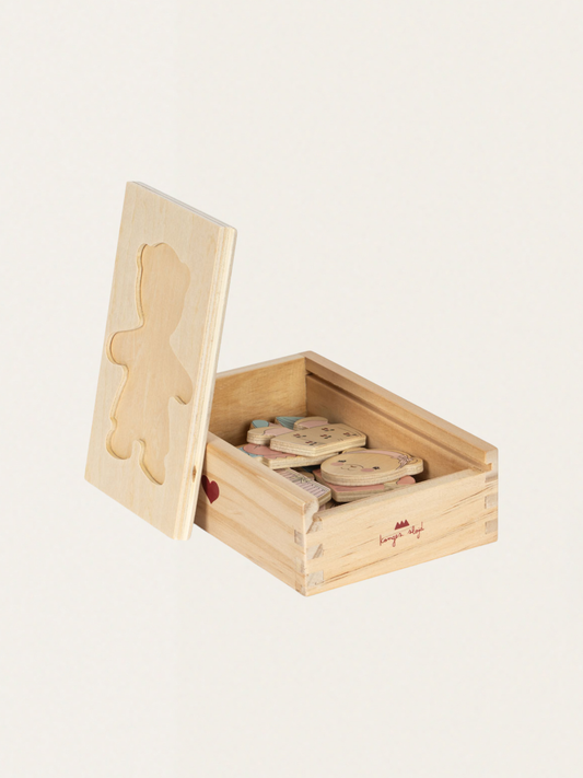 Drewniana układanka Teddy dress up puzzle