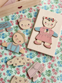 Drewniana układanka Teddy dress up puzzle