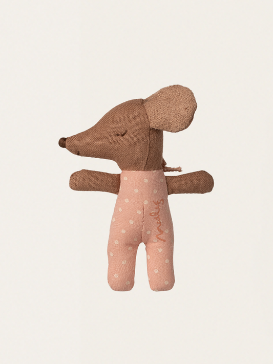 Myszka sleepy - wakey Baby Mouse w pudełku po zapałkach Rose