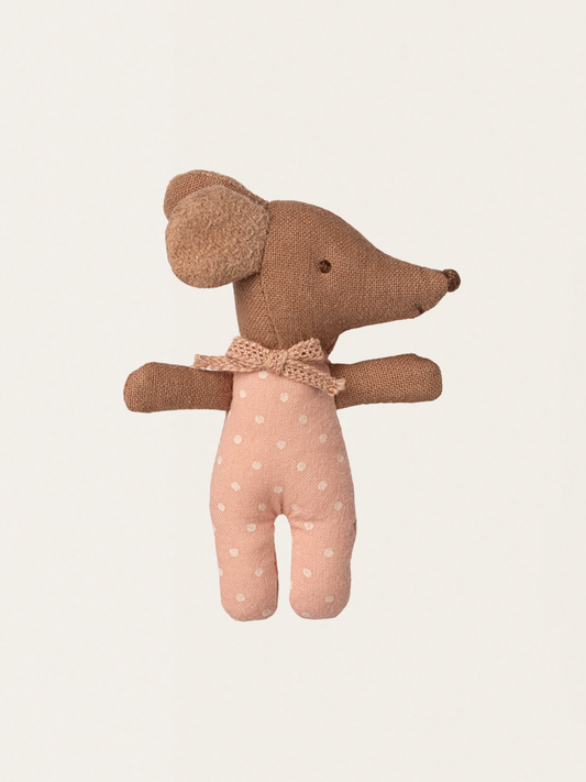 Myszka sleepy - wakey Baby Mouse w pudełku po zapałkach Rose