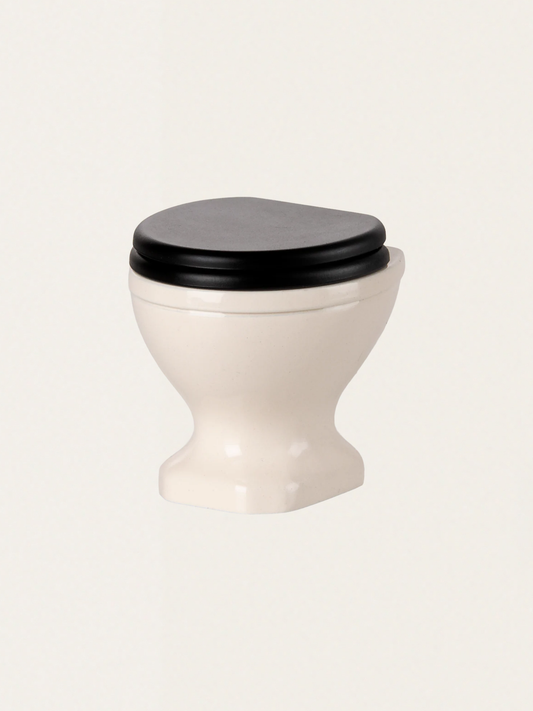 Miniaturowy sedes do domku dla myszek Maileg Off White