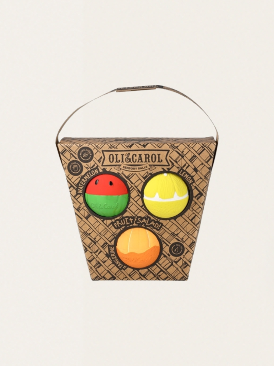 Piłki sensoryczne 3 szt. - Sałatka Owocowa