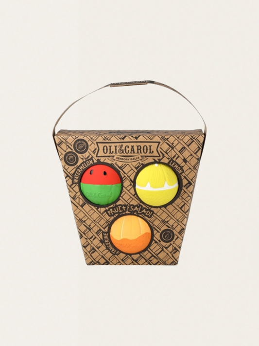 Piłki sensoryczne 3 szt. - Sałatka Owocowa