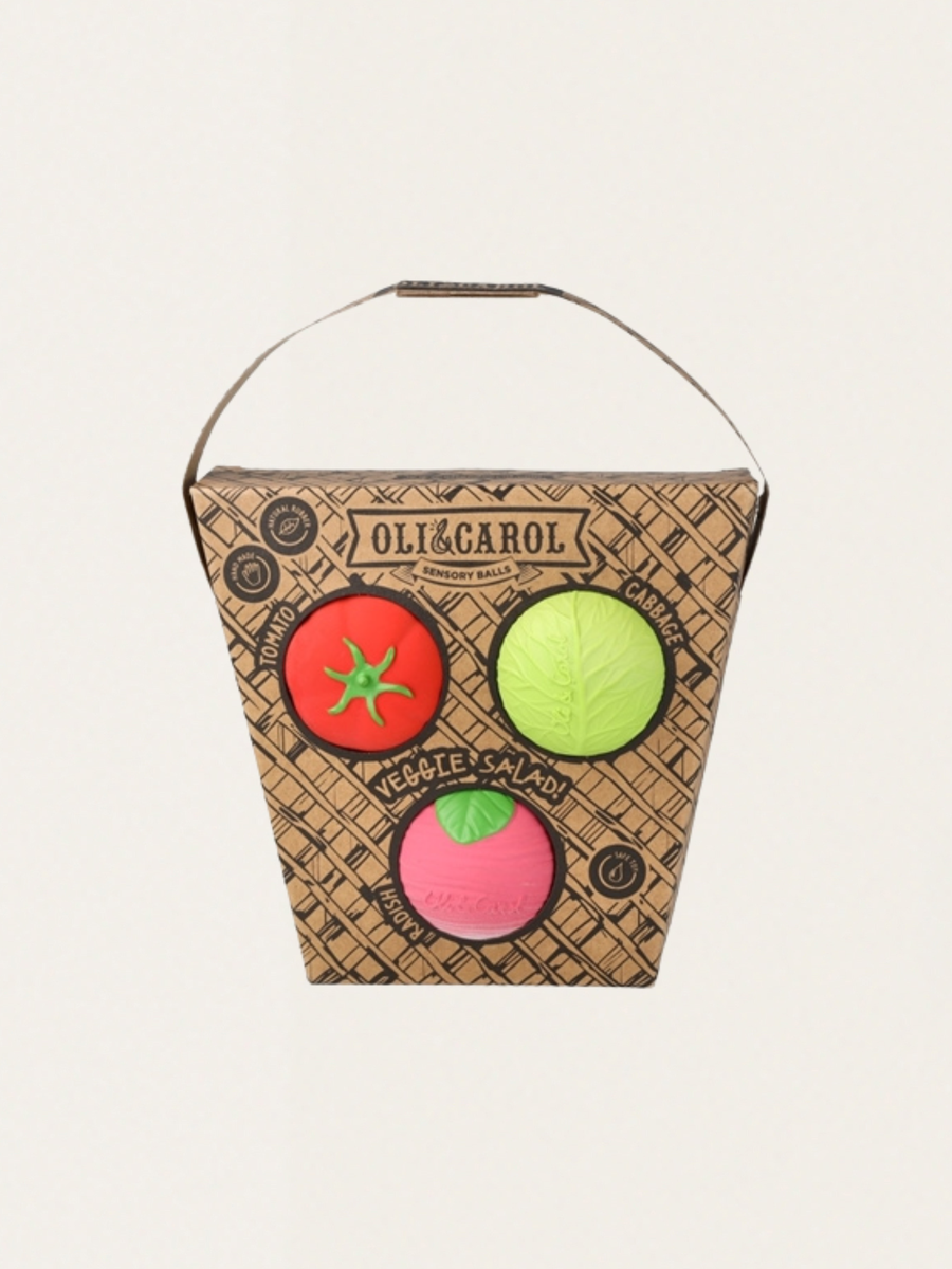 Piłki sensoryczne 3 szt. - Sałatka Jarzynowa