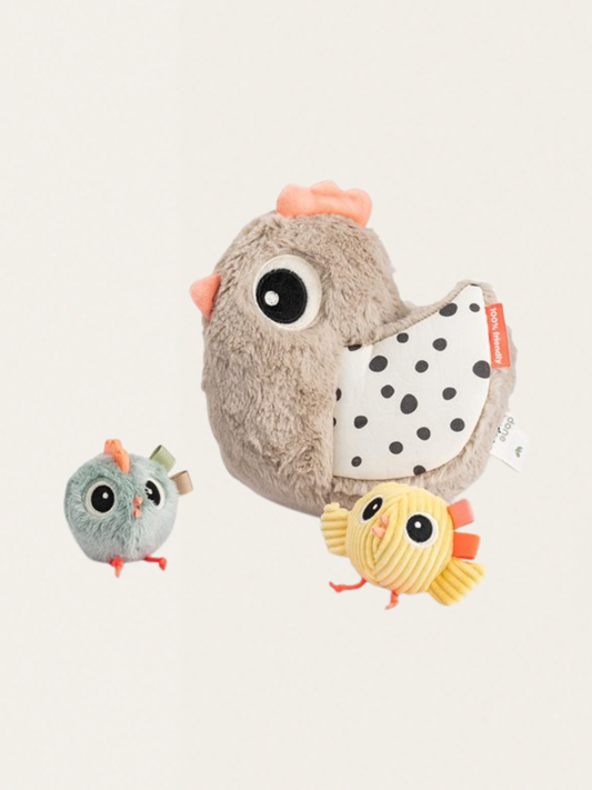 Zabawka sensoryczna - Kurka Clucky z pisklętami