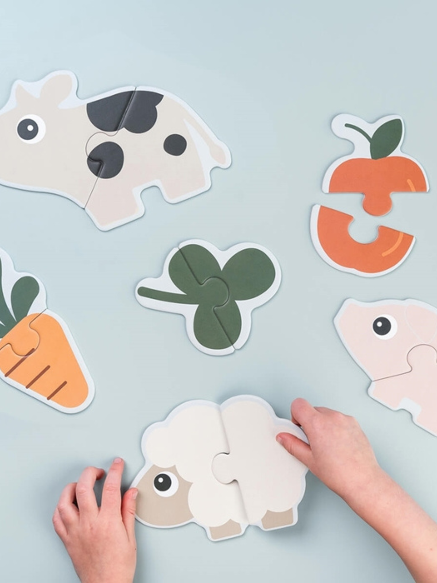 Pierwsze Puzzle dwuelementowe Tiny Farm