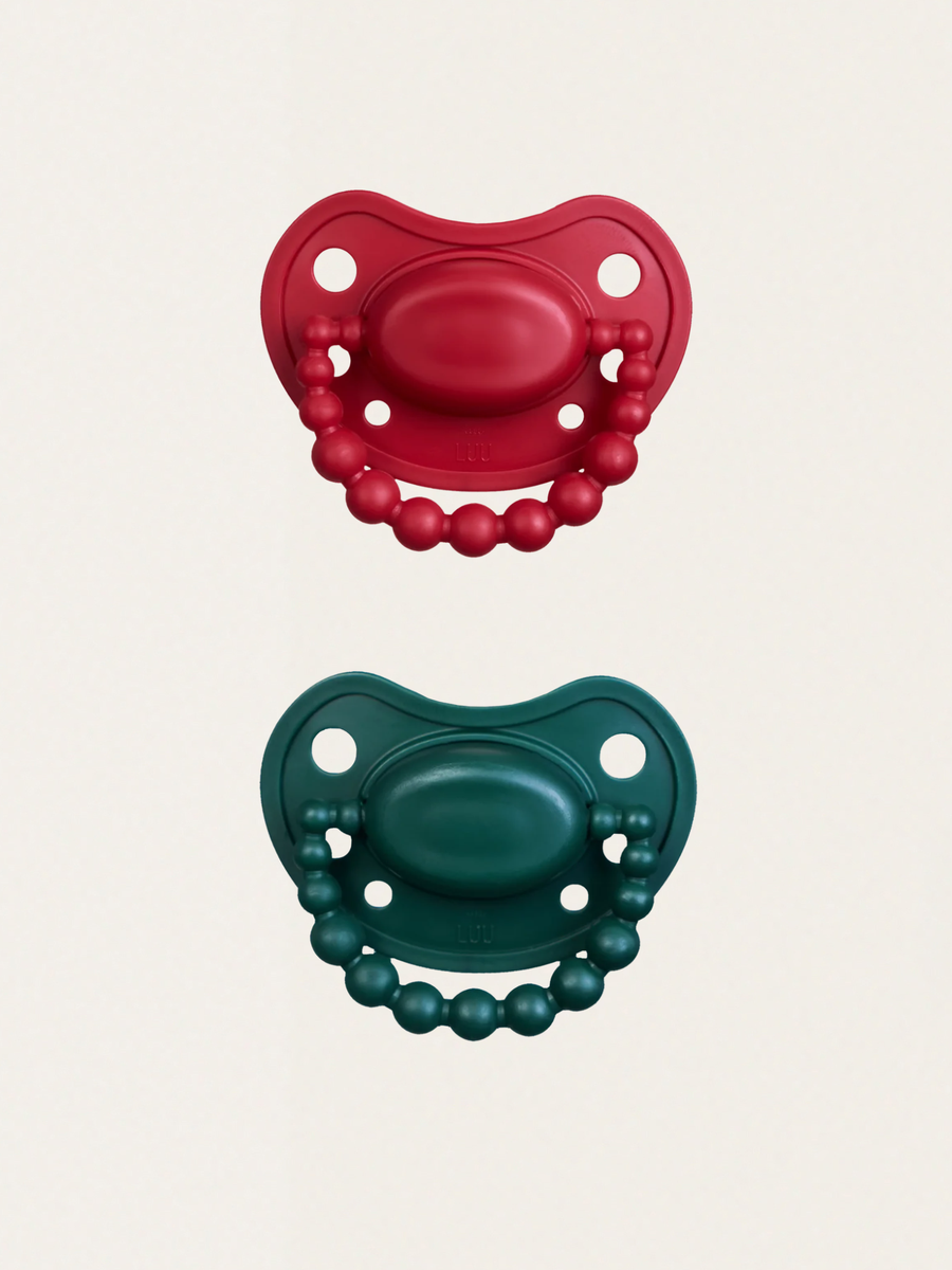 Zestaw Świąteczny - Smoczki pozycjonujące Holy Green & Santa Red