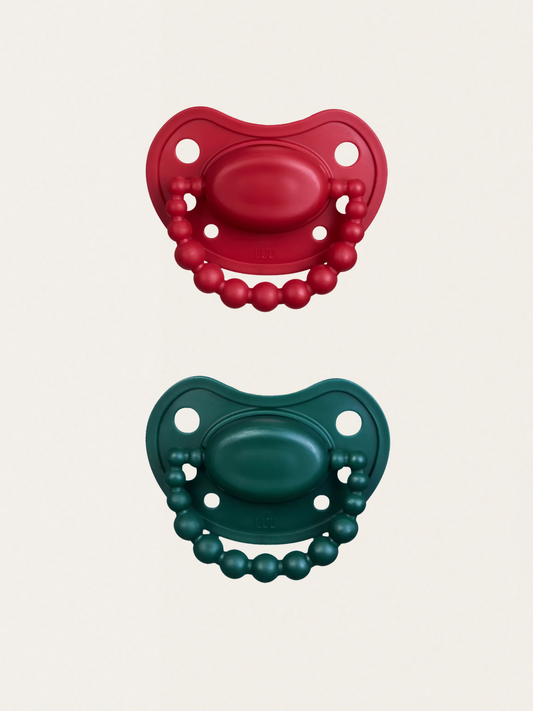 Zestaw Świąteczny - Smoczki pozycjonujące Holy Green & Santa Red