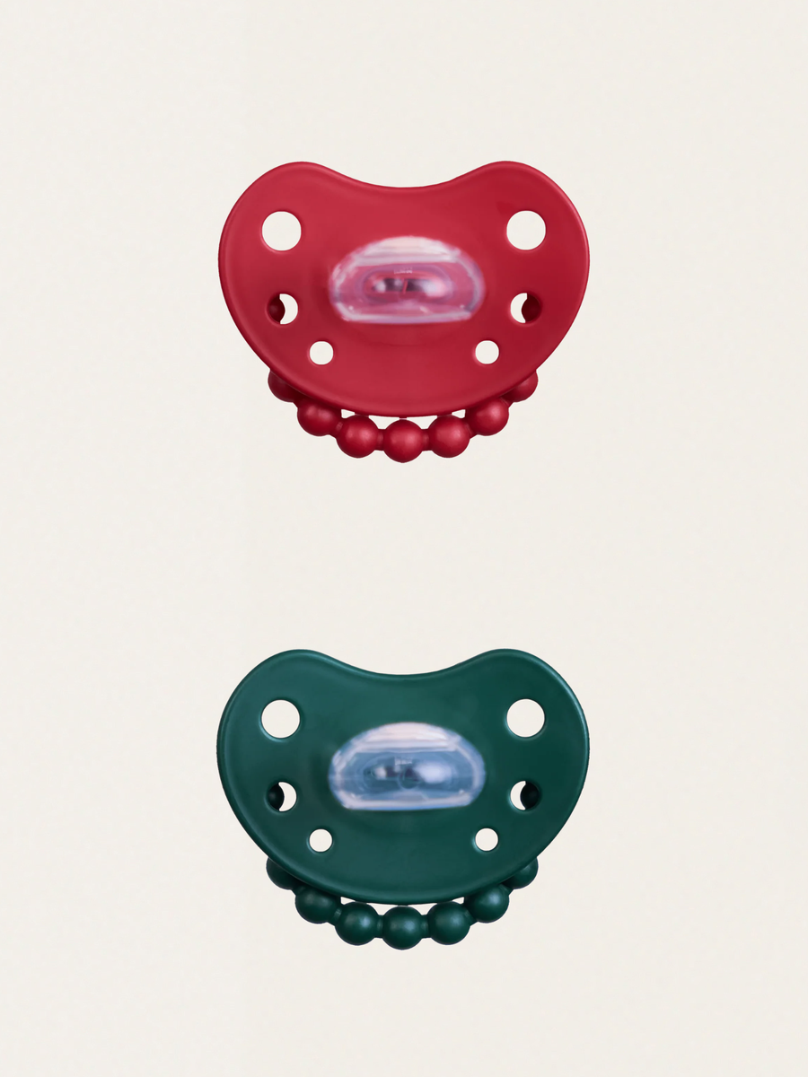 Zestaw Świąteczny - Smoczki pozycjonujące Holy Green & Santa Red