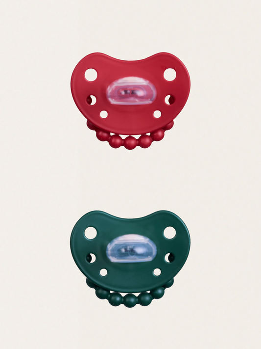 Zestaw Świąteczny - Smoczki pozycjonujące Holy Green & Santa Red