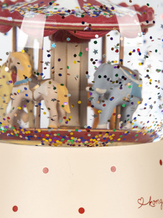 Kula ze śniegiem Sparkling Glow Ball