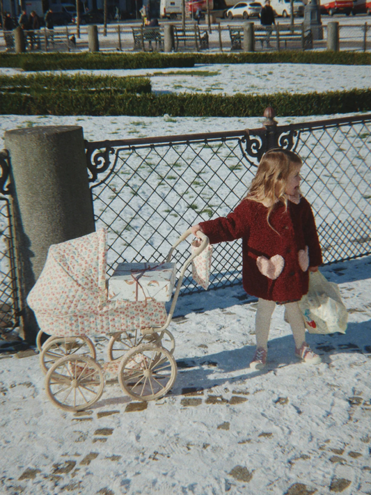 Wózek vintage dla lalek Doll Pram Mini Lumina