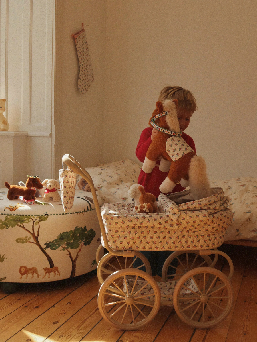Wózek vintage dla lalek Doll Pram Mini Verona Blues