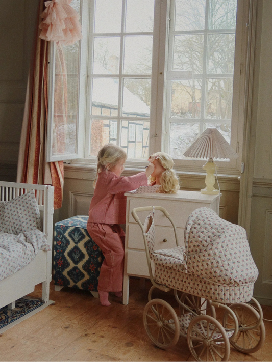 Wózek vintage dla lalek Doll Pram Mini Verona Blues