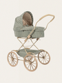 Wózek vintage dla lalek Doll Pram Somke Pine Check