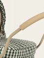 Wózek vintage dla lalek Doll Pram Somke Pine Check