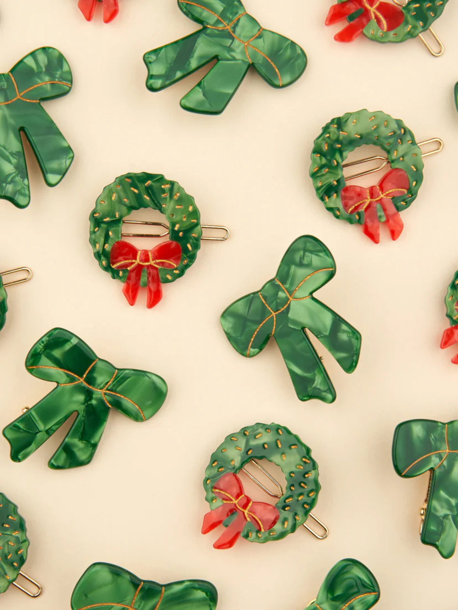 Spinka do włosów Christmas Wreath