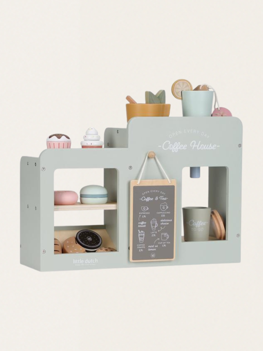 Drewniana kawiarenka