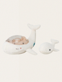 Lampka nocna z projektorem + grzechotka Tranquil Whale Family