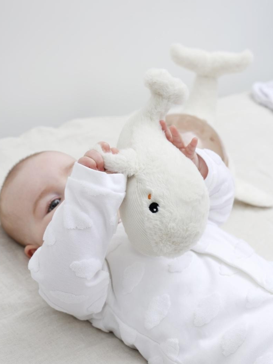 Lampka nocna z projektorem + grzechotka Tranquil Whale Family