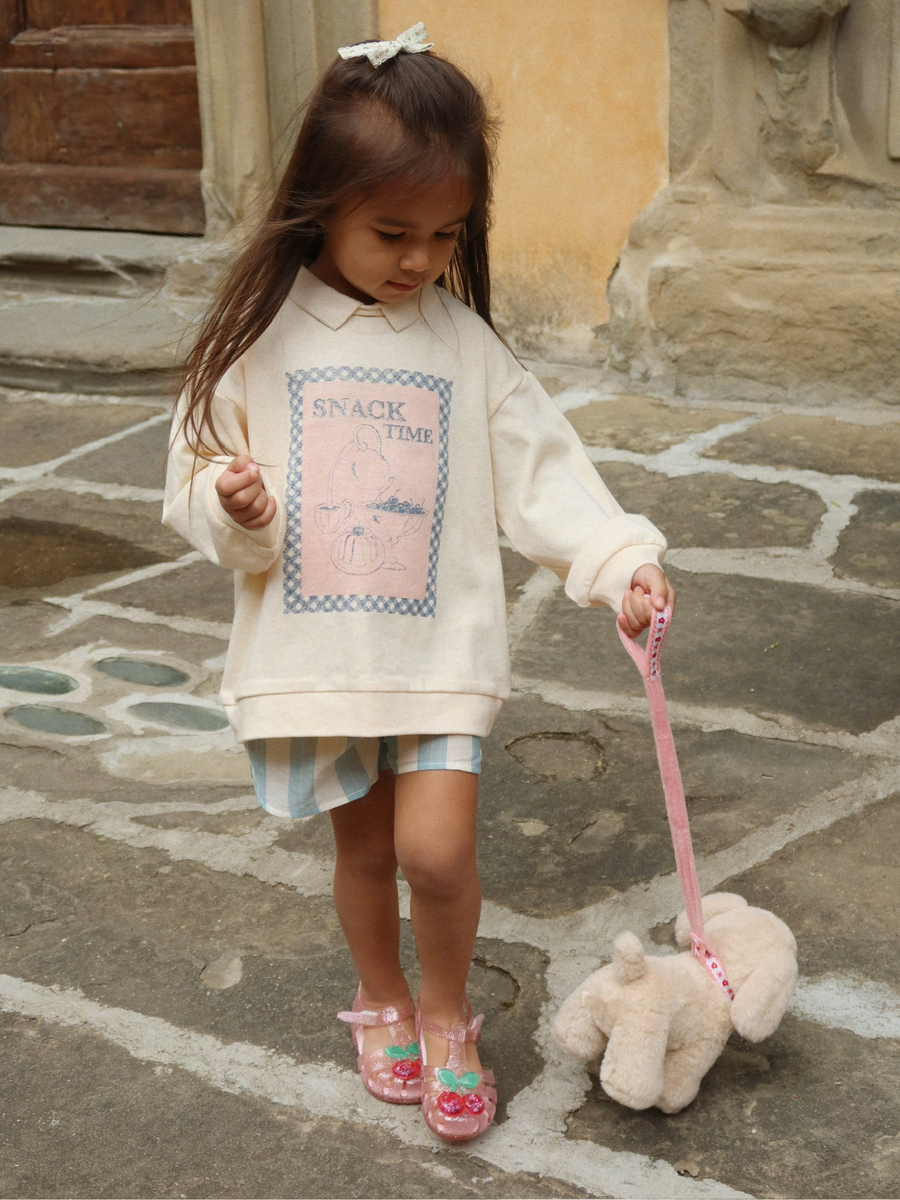 Bawełniana bluza polo Spotty Buttercream