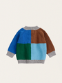 Rozpinany sweterek Baby Bobo Choses color block