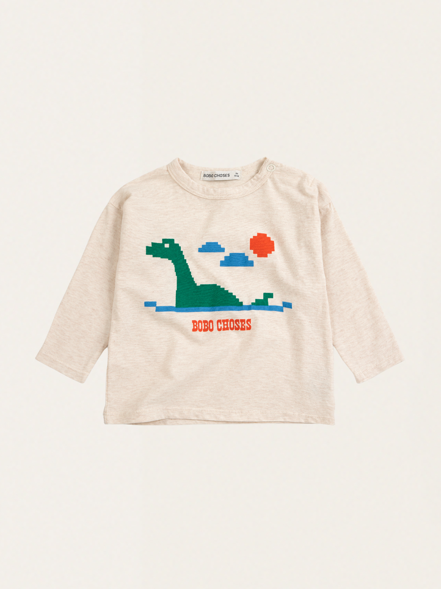 Bawełniany long sleeve Baby Lake Monster