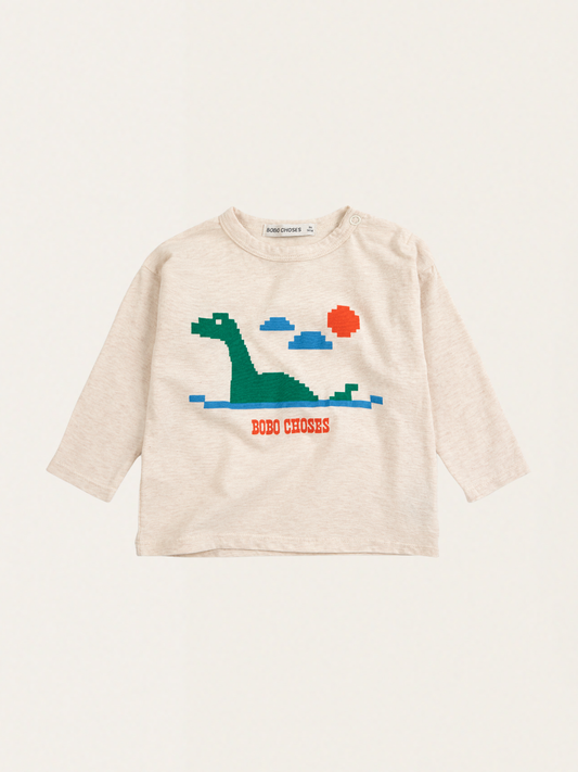 Bawełniany long sleeve Baby Lake Monster