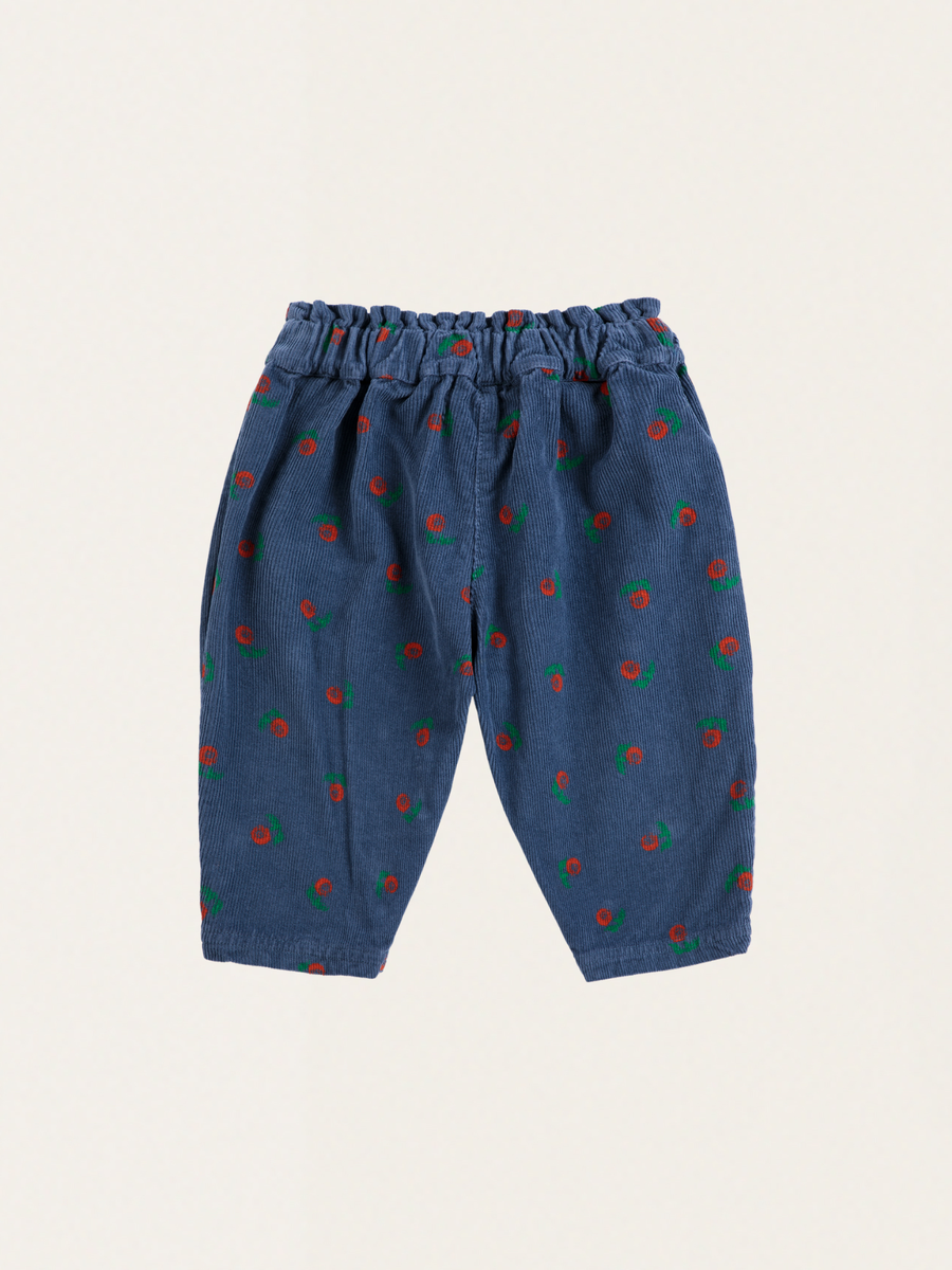 Denimowe sztruksy Baby Stamp Bloom all over