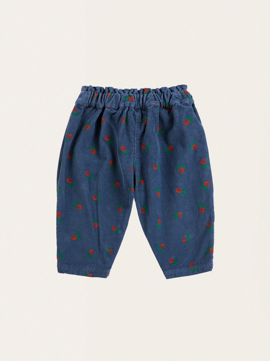 Denimowe sztruksy Baby Stamp Bloom all over